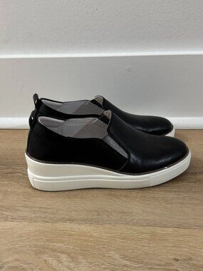 Black Bonavi Platform Slip-On Sneakers — Size 38